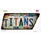 Titans Strip Art Novelty Rusty Tennessee Shape Sticker Decal