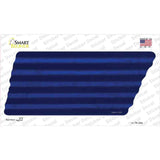 Blue Solid Novelty Corrugated Tennessee Shape Sticker Decal