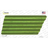 Lime Green Solid Novelty Corrugated Tennessee Shape Sticker Decal