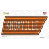 Knoxville Novelty Corrugated Tennessee Shape Sticker Decal