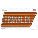 Franklin Novelty Corrugated Tennessee Shape Sticker Decal