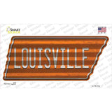 Louisville Novelty Corrugated Tennessee Shape Sticker Decal