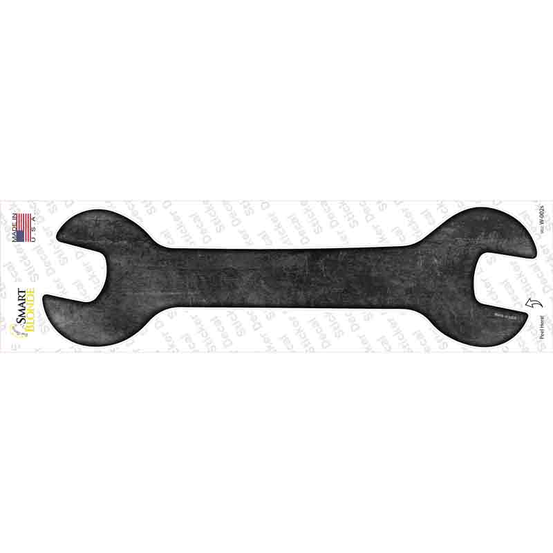 Black Oil Rubbed Novelty Wrench Sticker Decal