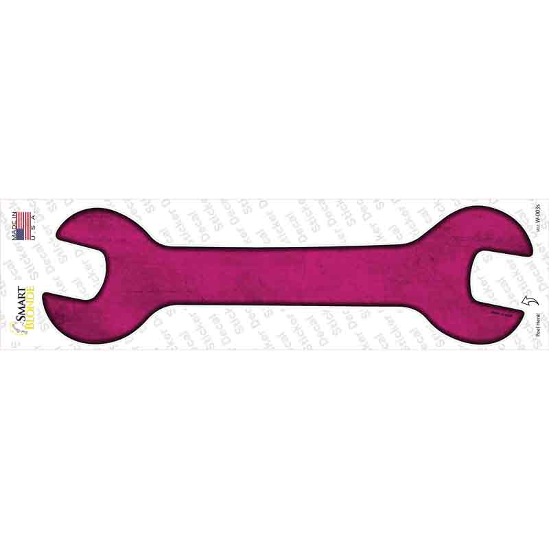 Pink Oil Rubbed Novelty Wrench Sticker Decal