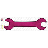 Pink Oil Rubbed Novelty Wrench Sticker Decal