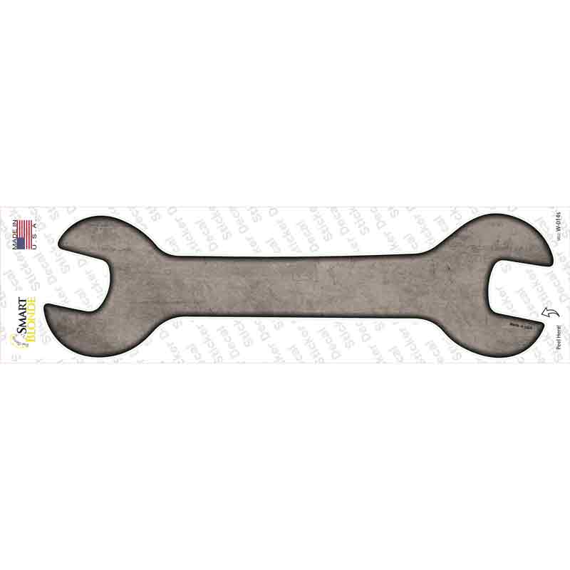 Tan Oil Rubbed Novelty Wrench Sticker Decal
