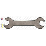 Tan Oil Rubbed Novelty Wrench Sticker Decal