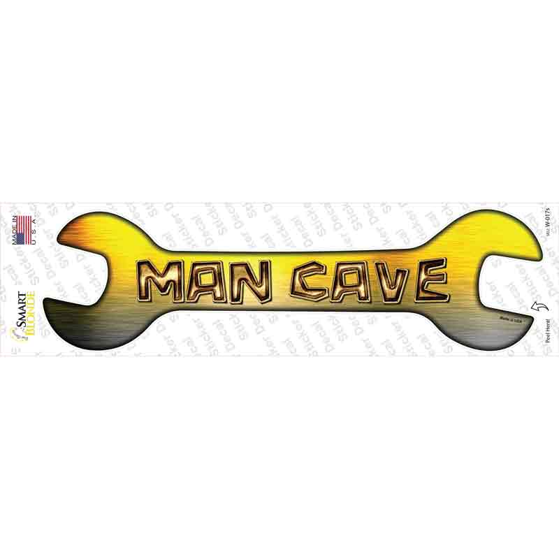 Man Cave Novelty Wrench Sticker Decal