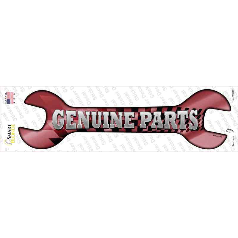 Genuine Parts Novelty Wrench Sticker Decal