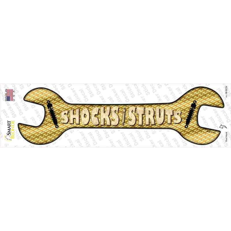 Shocks And Struts Novelty Wrench Sticker Decal