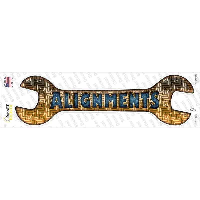 Alignments Novelty Wrench Sticker Decal