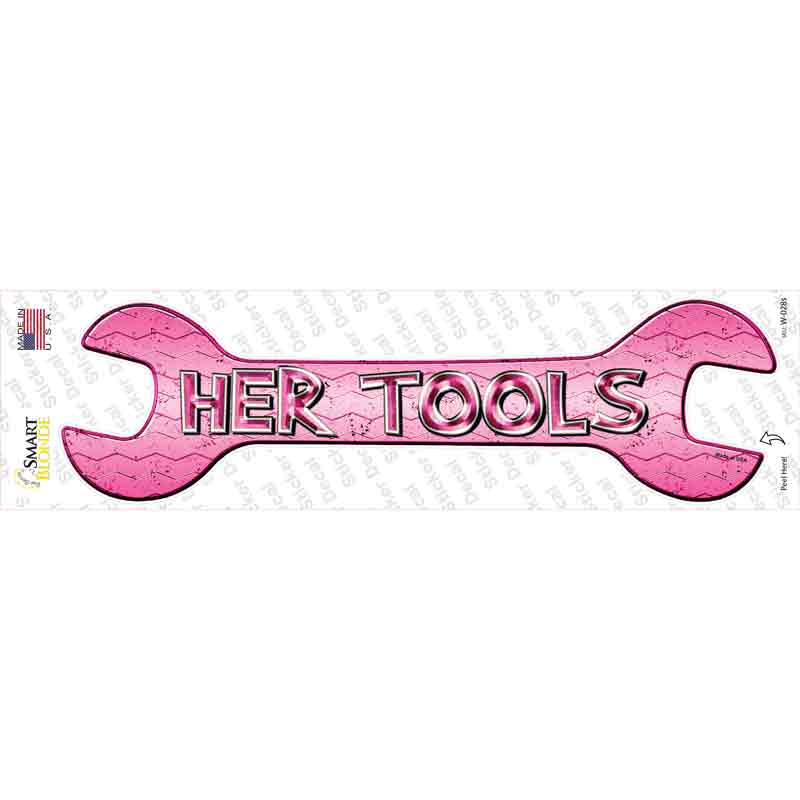 Her Tools Novelty Wrench Sticker Decal