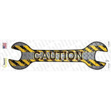 Caution Novelty Wrench Sticker Decal