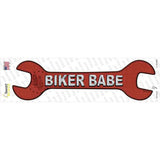 Biker Babe Novelty Wrench Sticker Decal