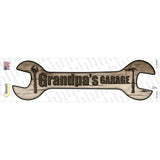 Grandpas Garage Novelty Wrench Sticker Decal