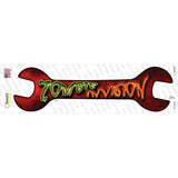 Zombie Invasion Novelty Wrench Sticker Decal