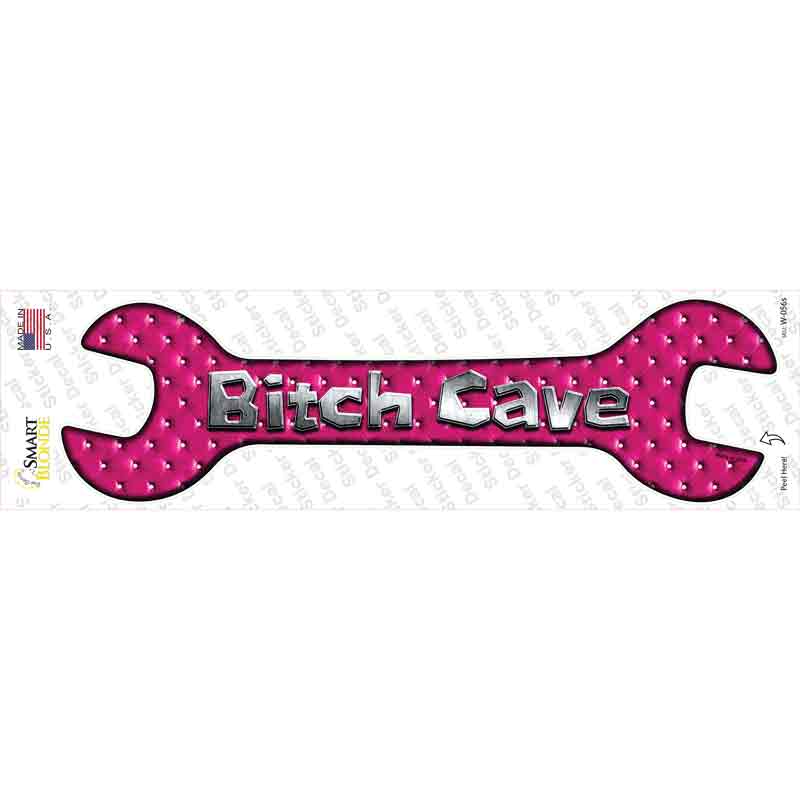 Bitch Cave Novelty Wrench Sticker Decal