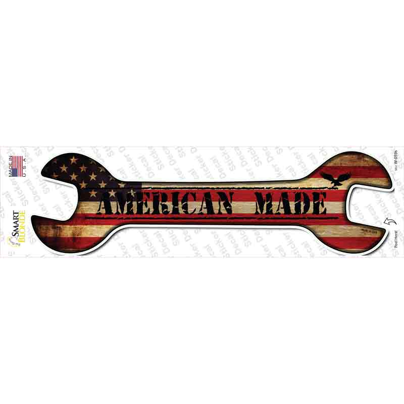 American Made Novelty Wrench Sticker Decal