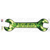 Weed Novelty Wrench Sticker Decal
