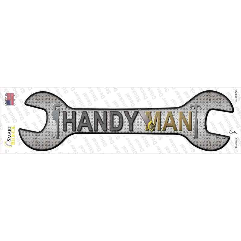 Handyman Novelty Wrench Sticker Decal