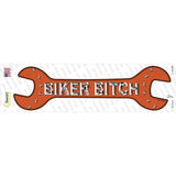 Biker Bitch Novelty Wrench Sticker Decal