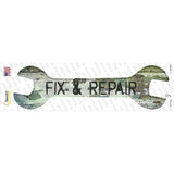 Fix and Repair Novelty Wrench Sticker Decal