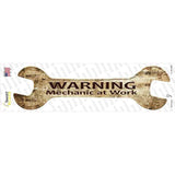 Mechanic At Work Novelty Wrench Sticker Decal
