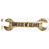 Grease And Gears Novelty Wrench Sticker Decal