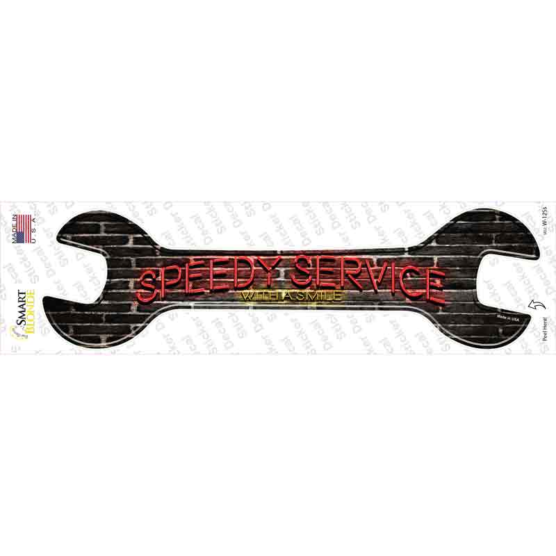 Speedy Service Novelty Wrench Sticker Decal