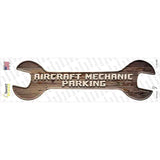 Aircraft Mechanic Parking Novelty Wrench Sticker Decal