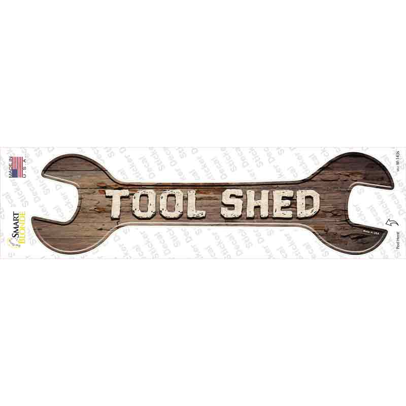 Tool Shed Novelty Wrench Sticker Decal
