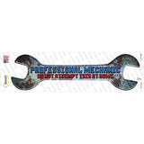 Professional Mechanic Novelty Wrench Sticker Decal