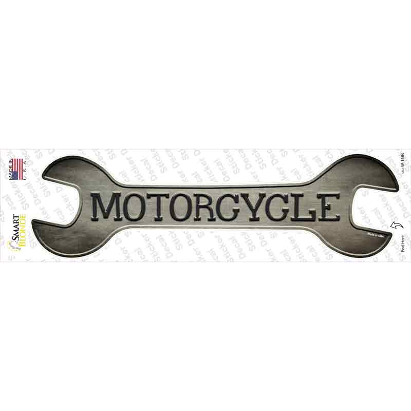 Motorcycle Novelty Wrench Sticker Decal