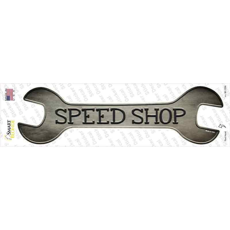 Speed Shop Novelty Wrench Sticker Decal