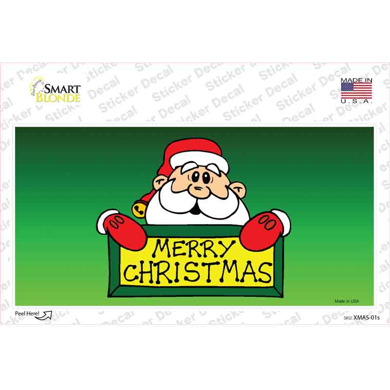 Merry Christmas Santa Novelty Sticker Decal