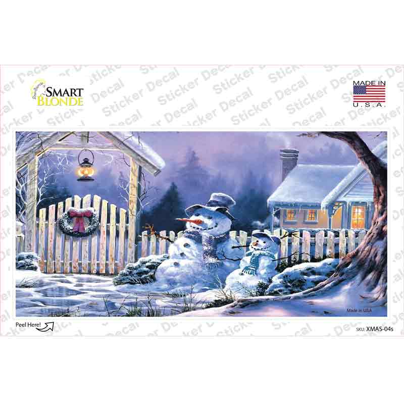 Snowmen Novelty Sticker Decal