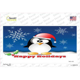 Happy Holidays Penguin Novelty Sticker Decal