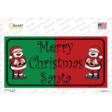 Green Red Santa Novelty Sticker Decal