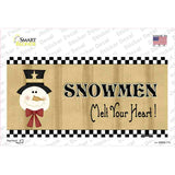 Snowmen Melt Your Heart Novelty Sticker Decal
