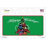 Happy Holidays Christmas Tree Novelty Sticker Decal