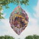 Wasp in Flowers Novelty Metal Wind Spinner