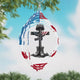 Soldiers Grave Cross Novelty Metal Wind Spinner