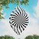 Abstract Spiral Graphic Novelty Metal Wind Spinner